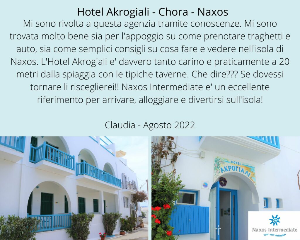Recensione 5- 2022 - Hotel Akriogiali