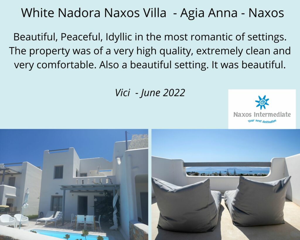 Review 2 - 2022 - White Nadora Naxos Villa