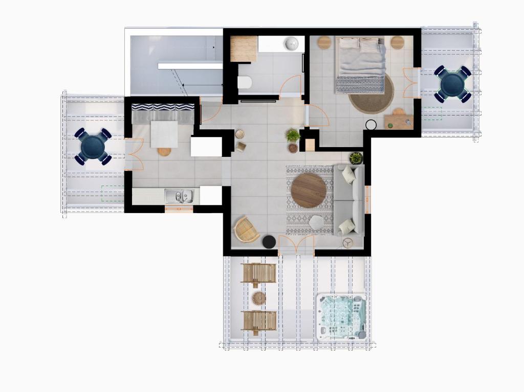 Premium 1 Bedroom Suite With Hot Tub And Sea View (11)